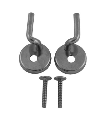 Duravit Scharnier-Set für WC-Sitz ohne Absenkautomatik, Edelstahl, 0061191000