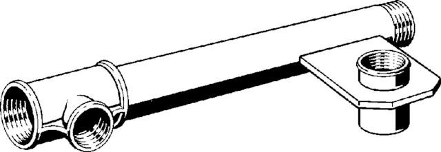 Viega Gaszähler-Anschlusseinheit G2340 in Rp1 1/2 x Rp1 x 250mm Stahl