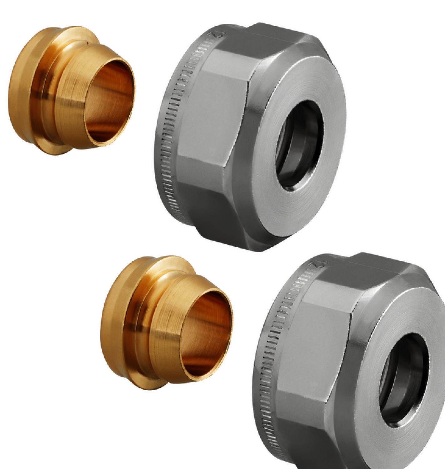 OVENTROP-Klemmringverschr. "Ofix CEP" für AG 3/4", 14mm, 2fach für Kupferrohre