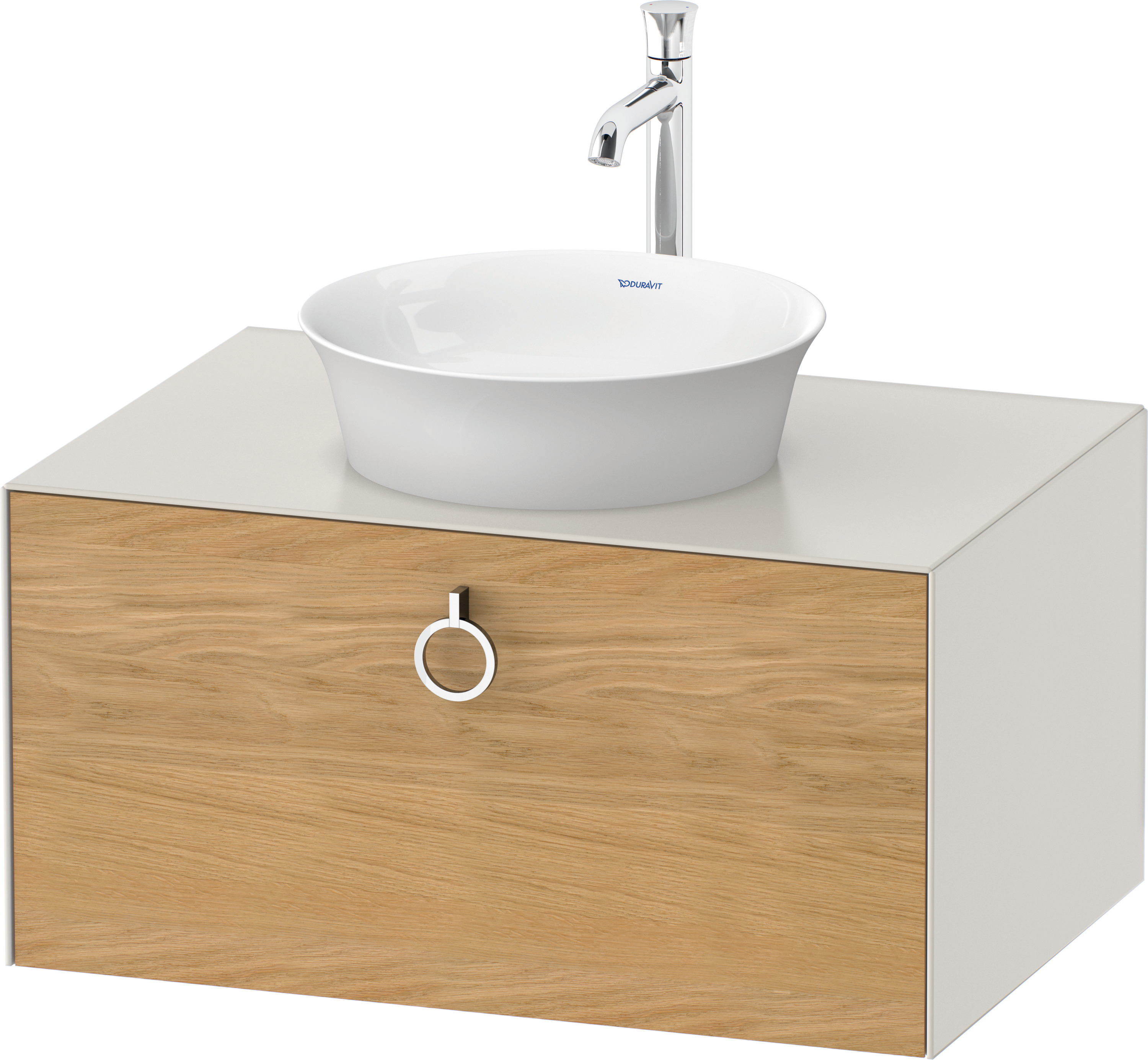 Duravit WTU wandh. White Tulip,1 Ausz.,mit Griff,408x800x550,Eiche N.M./Nord.W.Sdm