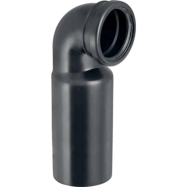 Geberit PE Anschlussbogen 90Gr mit Lippendichtung verlängert, d90/90