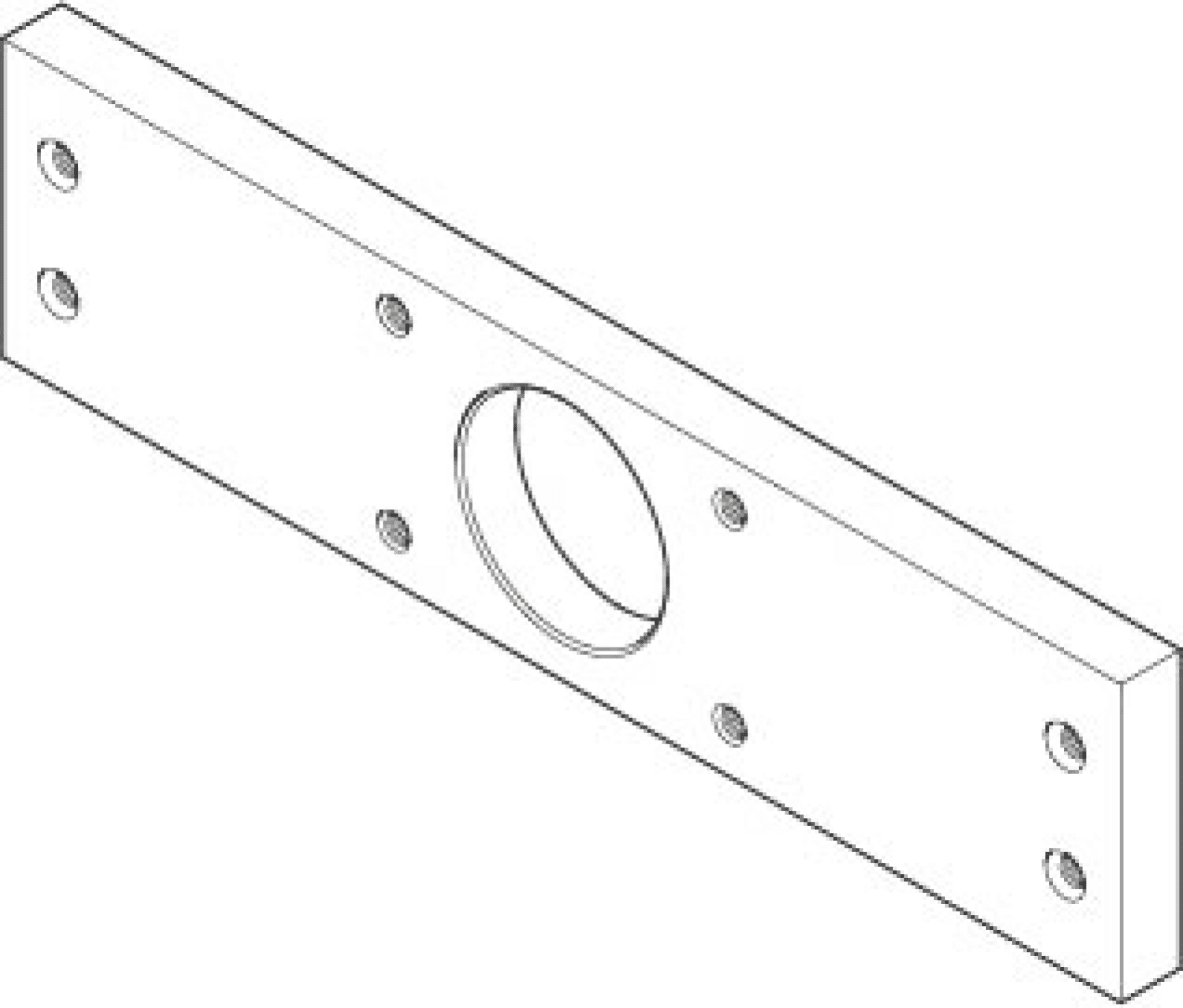 DO WaterBar Halteplatte ERSATZTEILE 091102137 150 x 37 x 8 mm