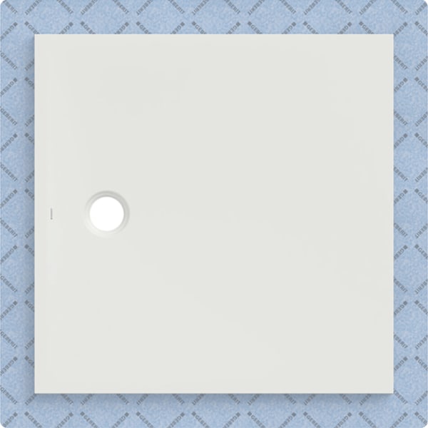 Geberit CleanFloor30 Duschfläche 100 x 100 cm integriert, mit Dichtvlies, weiss matt