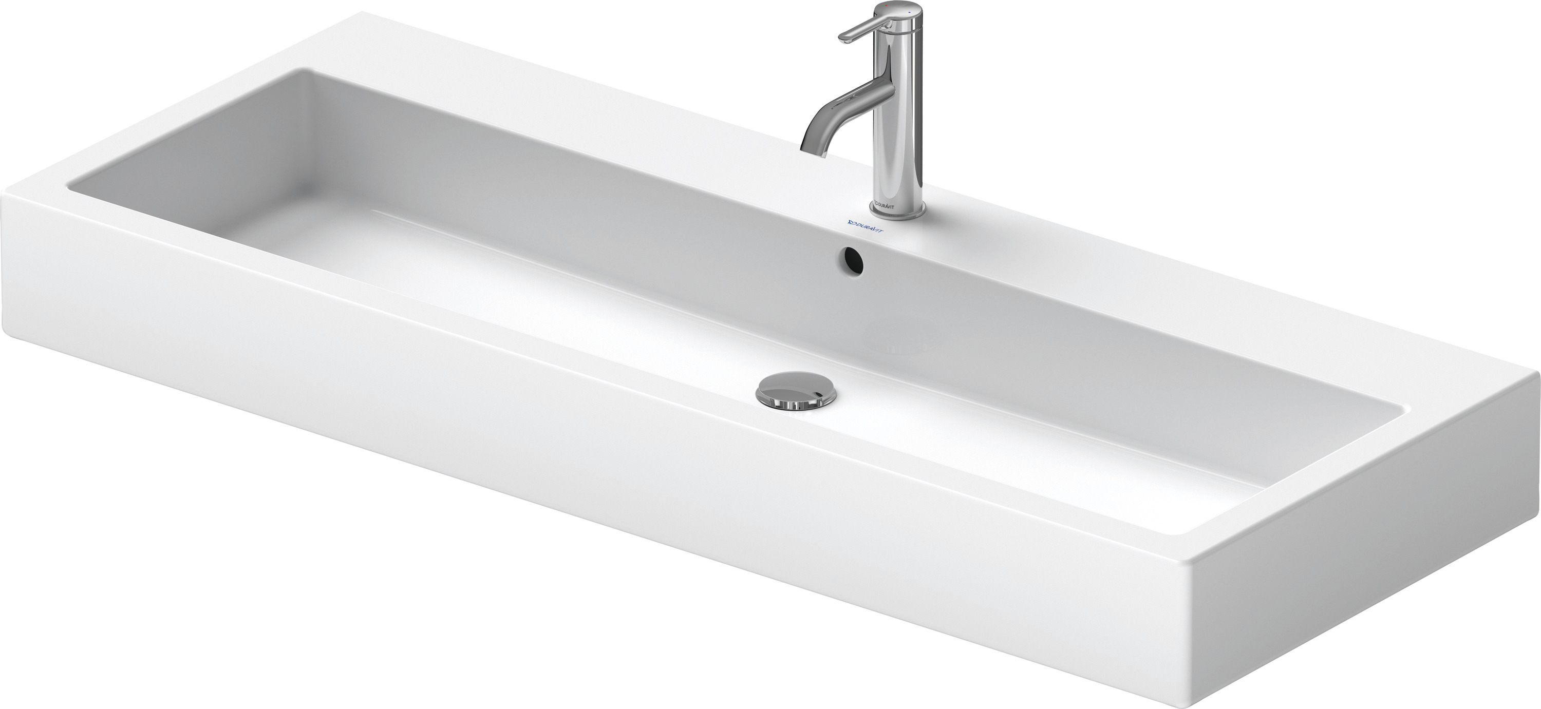 DU Waschtisch Vero 1200 mm m.ÜL, m.HLB, 1 HL mitte, weiß