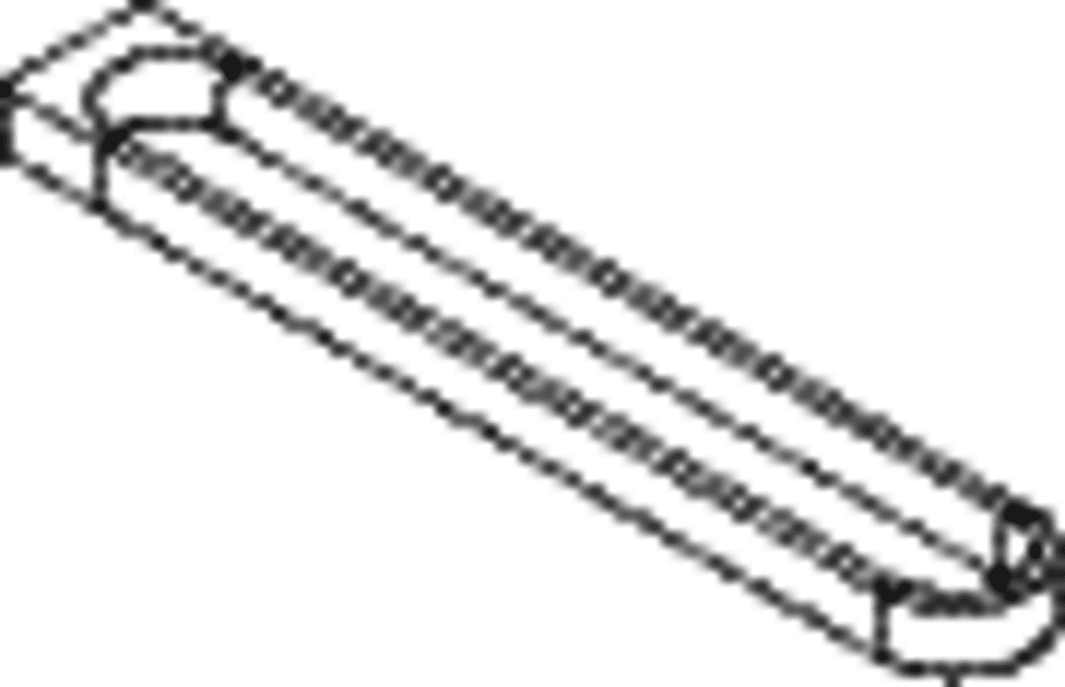 HEWI Handtuchhalter, chrom, B:73mm, H:30mm, T:477mm