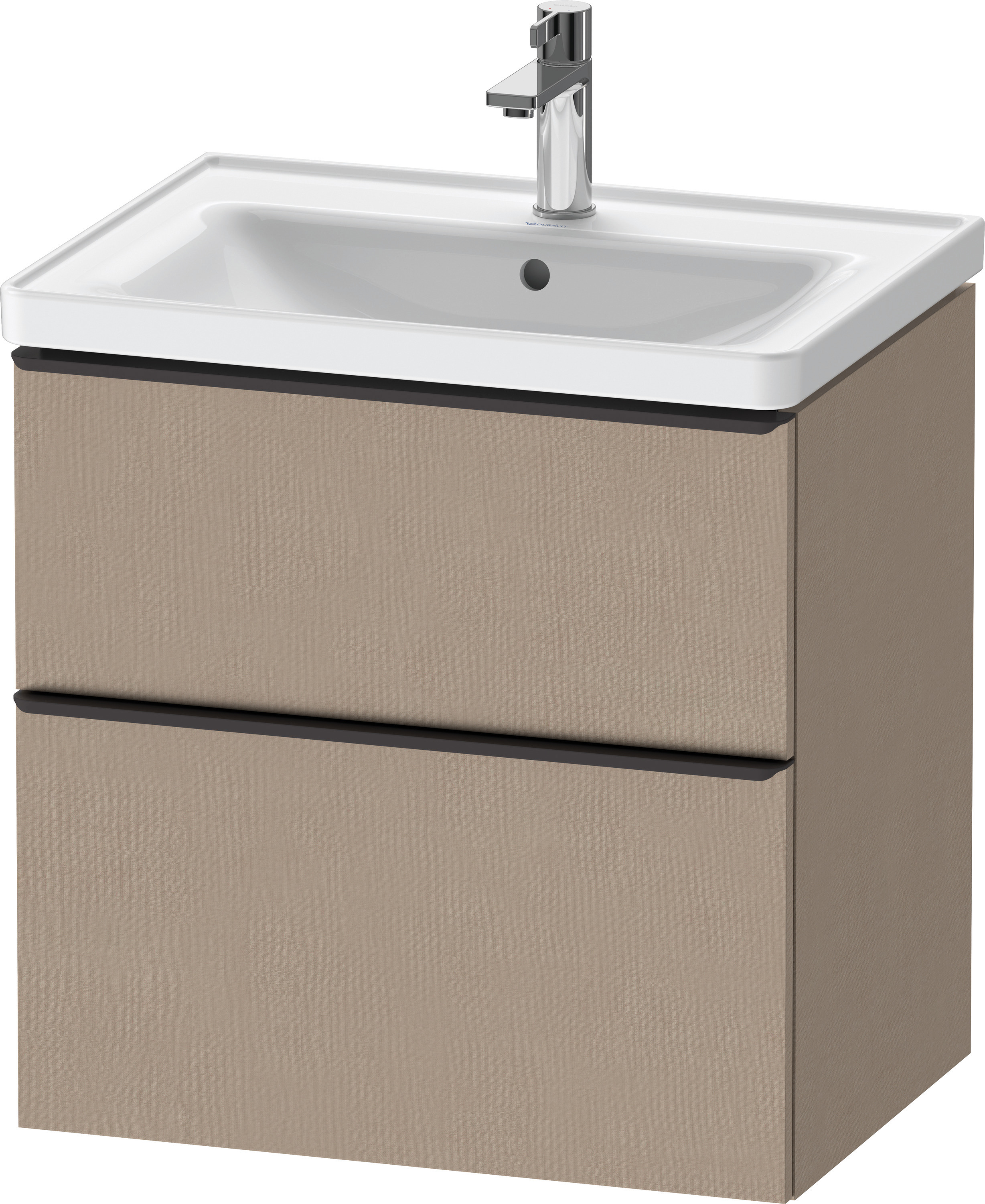Duravit D-Neo WTU,Ausz:1,Schubk:1,GR:Dia.Schw 634x452x625mm,Wandh, Leinen Matt, Dekor