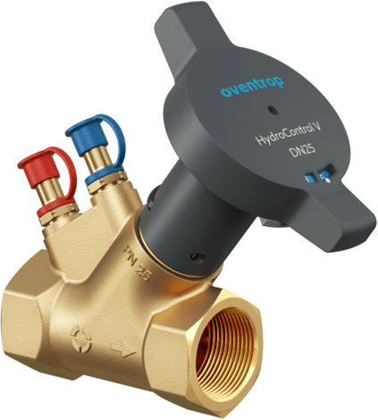 Oventrop-Strangreg.vent. HydroControl V PN25 DN40, Rp1 1/2 IG, HydroPort, EZB