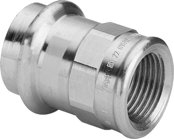 Viega Übergangsstück mit SC Profipress G 2612 für Gas in 22mm x Rp1/2 Rotguss