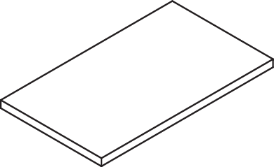 HEWI Glasplatte Ser 477 aus Klarglas, 197mm breit