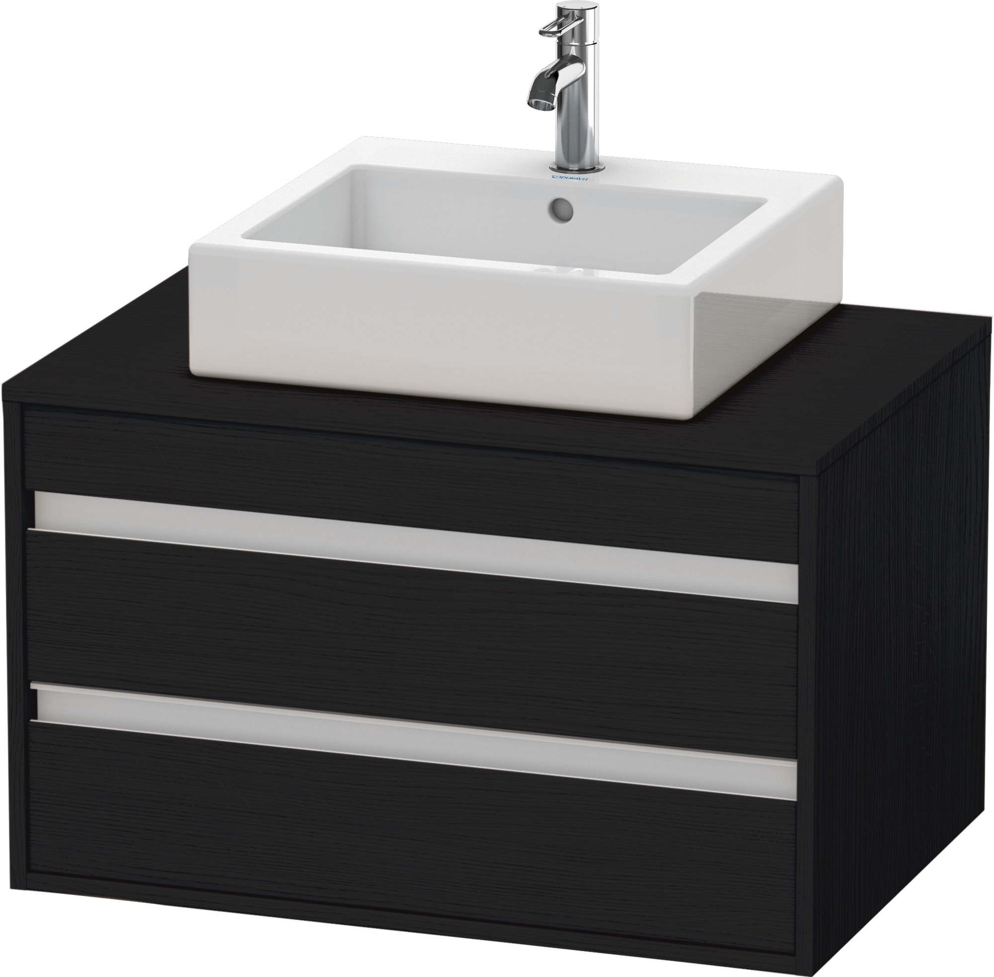Duravit WTU wandhängend Ketho 550x800x496mm 2 SchKa, für ASB mi., Eiche Schwarz