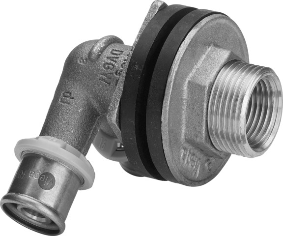 Viega Doppelwanddurchführung mit SC Sanfix P 2132.41 in 16mmxRp1/2x35mm Rg