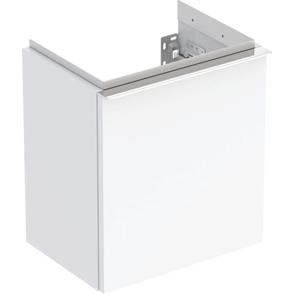 Geberit iCon Unterschrank für HWB, 1 Tür li 37x41,5x27,9cm, weiß hgl./Gr. chrom Geberit iCon Unterschrank für HWB, 1 Tür li 37x41,5x27,9cm, weiß hgl./Gr. chrom