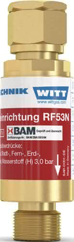 Sicherheitseinrichtung TYP RF 53 N G 1/4Zoll RH O2,Druckluft,n.brennbare Gase Sicherheitseinrichtung TYP RF 53 N G 1/4Zoll RH O2,Druckluft,n.brennbare Gase
