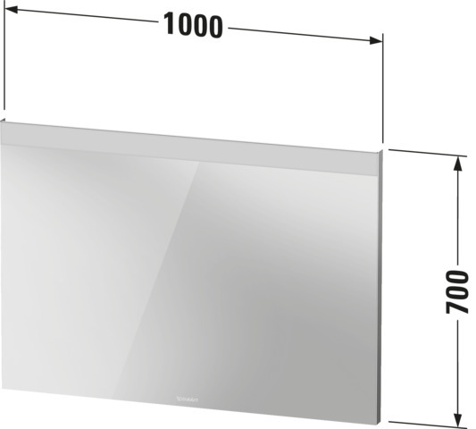 Duravit Spiegel Licht & Spiegel LM7837 Weiß 35x1000x700mm