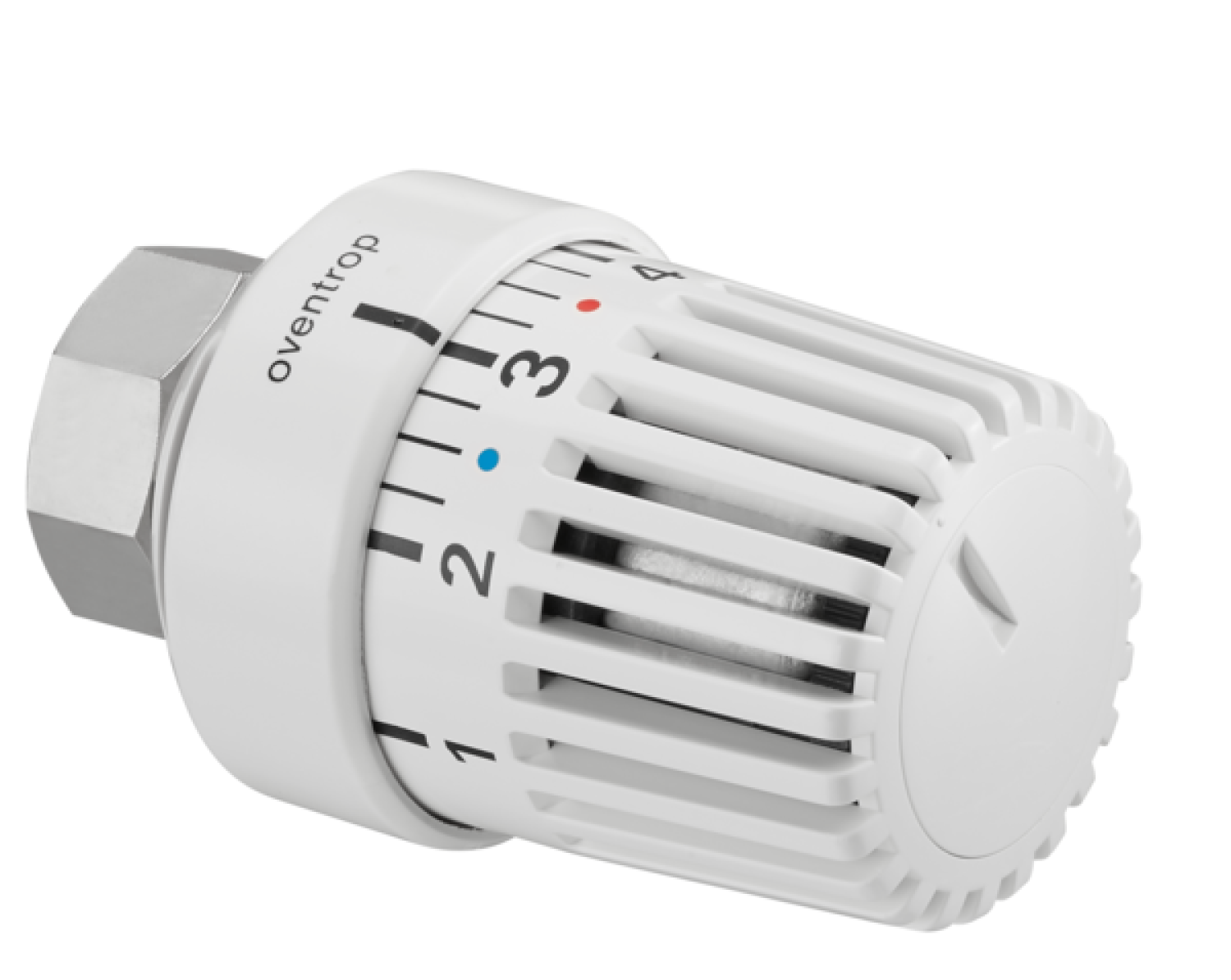 OVENTROP-Thermostat "Uni L" 7-28 C, 0 * 1-5, Flüssig-Fühler, weiß