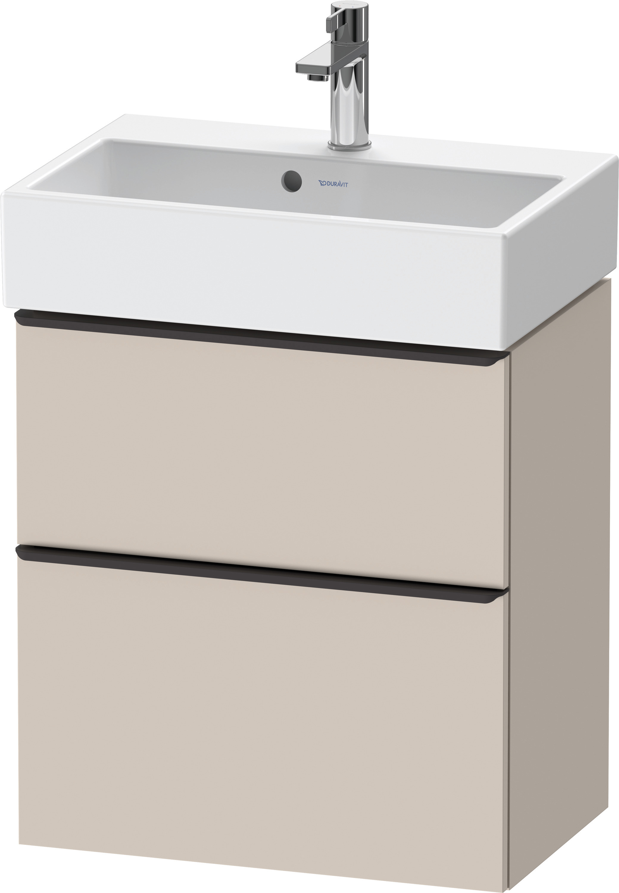 Duravit D-Neo WTU,Ausz:1,Schubk:1,GR:Dia.Schw 584x372x625mm,Wandh,Taupe Matt,Dekor
