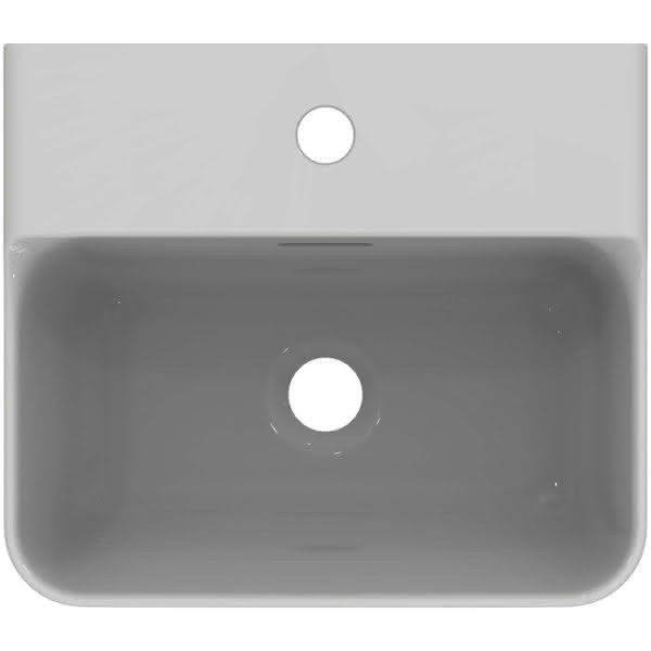 IS Handwaschbecken Conca 1 Hl. m.Ül. 400x350x165mm Weiß mit IdealPlus