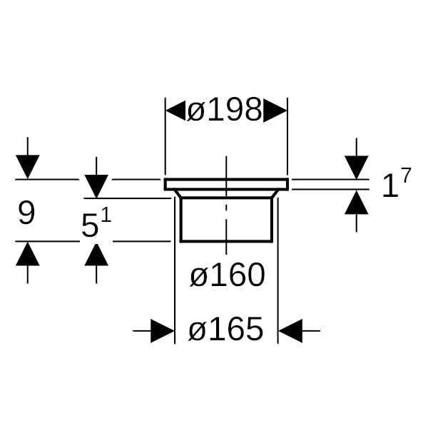 Geberit PE Vorschweissbund d160