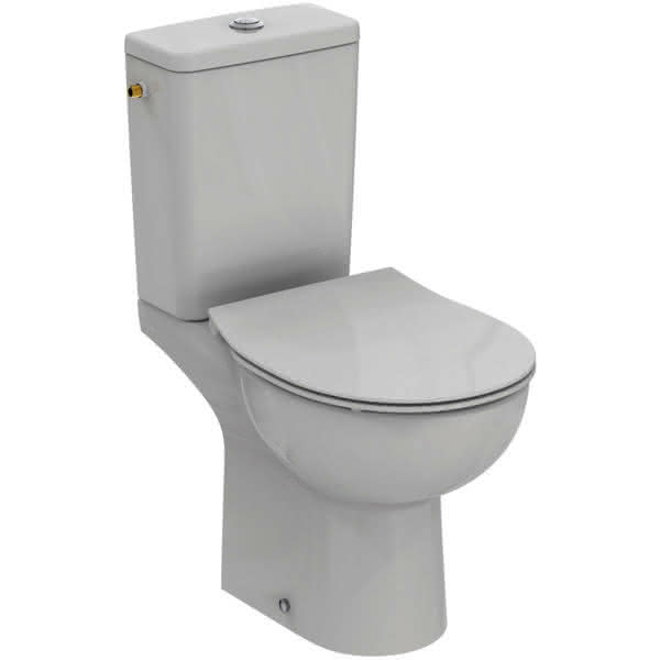 IS WC-Paket Eurovit m.Standtiefspül-WC Spülkasten Zulauf oben und WC-Sitz Weiß
