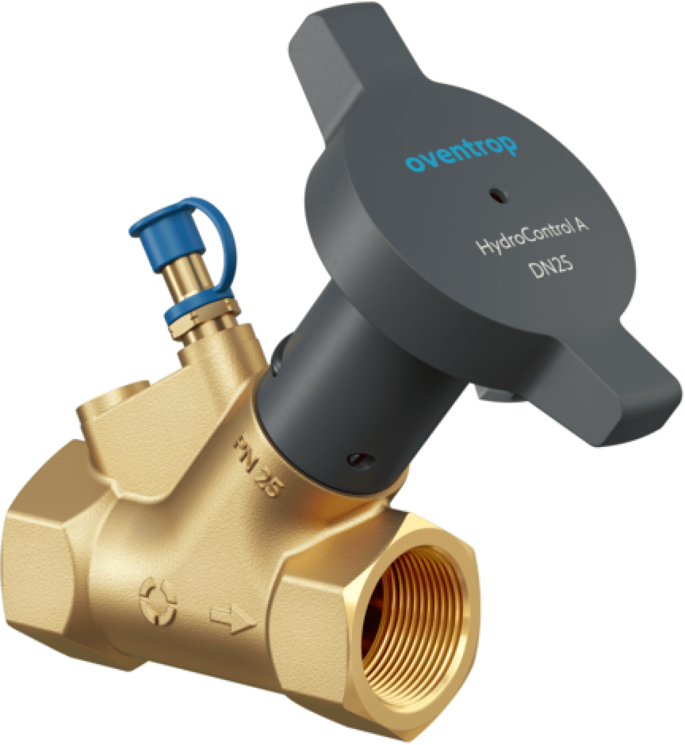 Oventrop-Strangabsp.Vent. HydroControl A PN25 DN25, Rp1 IG, HydroPort, EZB