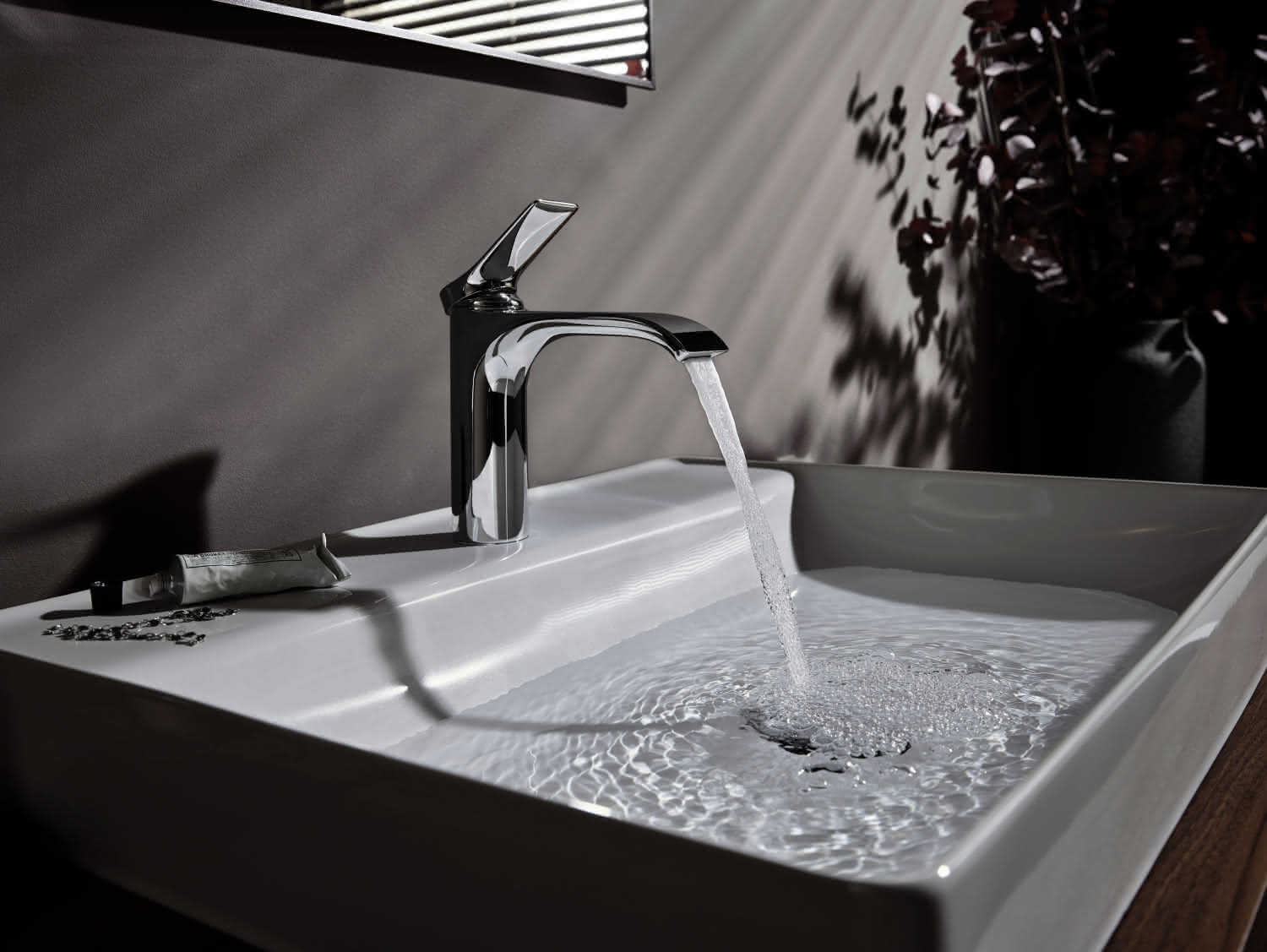 Hansgrohe Waschtischmischer 110 Vivenis mit Zugstangen-Ablaufgarnitur chrom