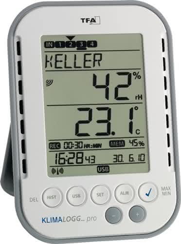 Thermo-Hygrometer Messber.0 b.50GradC/Luft 1-99% H137xB98xT26mm Thermo-Hygrometer Messber.0 b.50GradC/Luft 1-99% H137xB98xT26mm