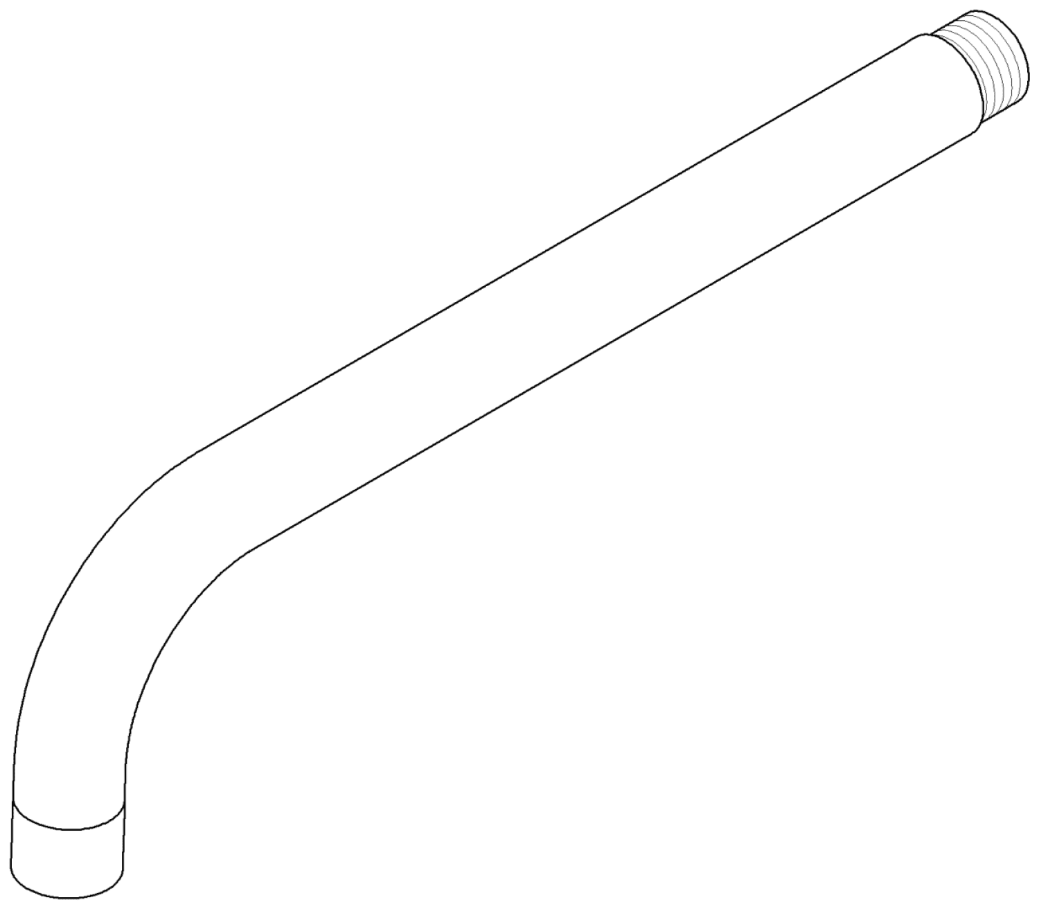 DO Auslauf ERSATZTEILE 04282213210 D 23 x 250 mm Platin gebürstet
