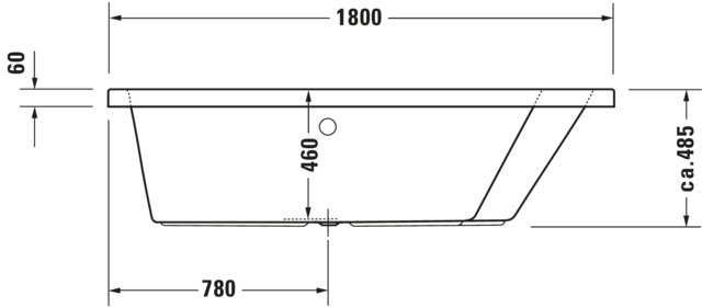 DU Whirlwanne Paiova 1800x1400mm, weiß Einbauversion,Ecke re. Air-System