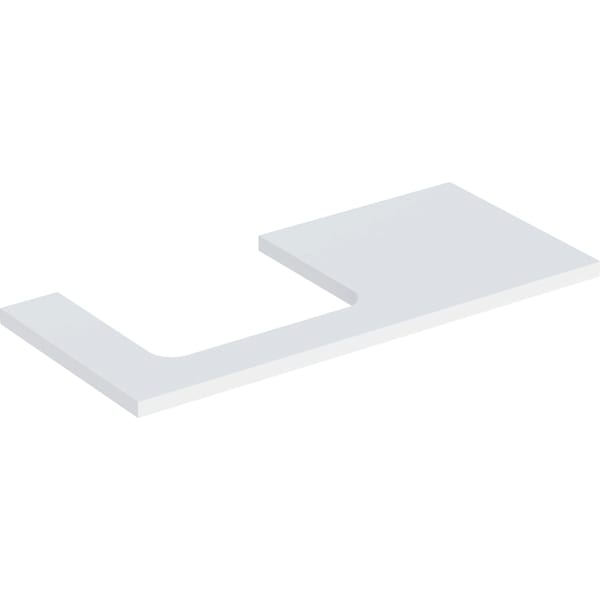Geberit ONE WT-Platte, Ausschnitt li, für AWT 105x3x47cm, weiß matt