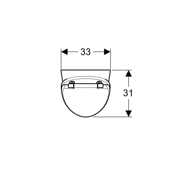 Geberit Renova S Urinal mit Deckel, Zul. hi. Abgang hinten od. unten, weiß, KeraTect