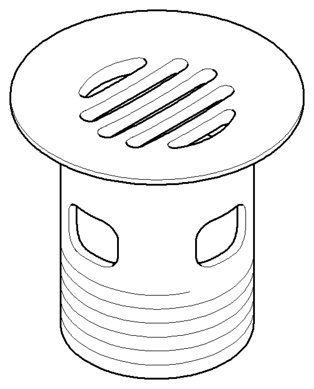 DO Kelch für Ablaufgarnitur ERSATZTEILE 091101027 1 1/4" Platin gebürstet