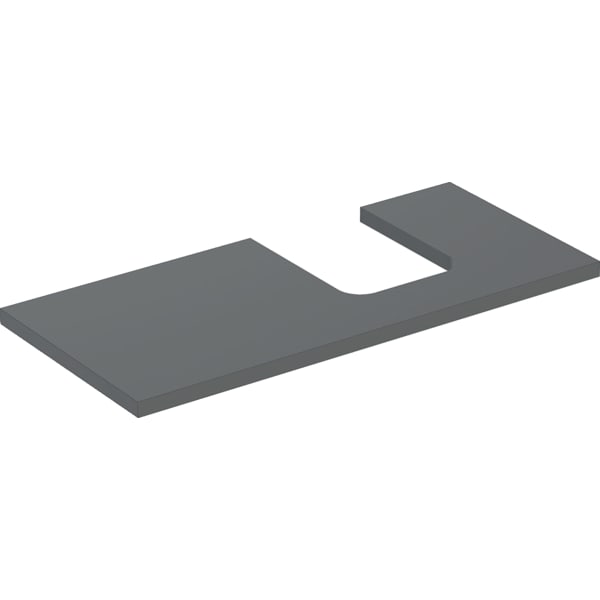 Geberit ONE WT-Pl. Aus re für AWT Schalenform 105x3x47cm, lava matt
