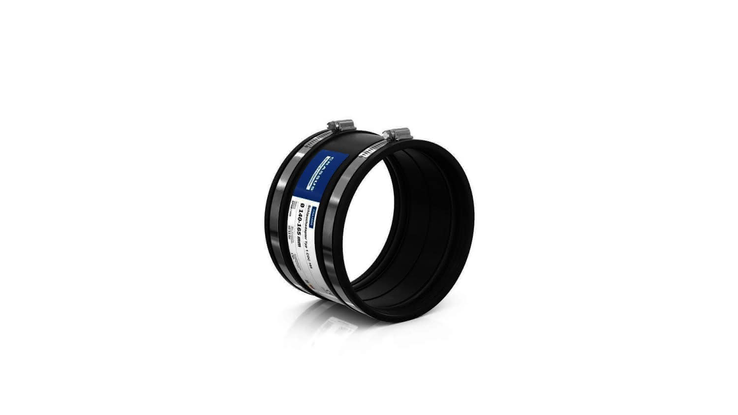 CR Schlauchadapter Typ 1 CDC 165 (140-165mm), bis 0,6 bar, EPDM / V2A