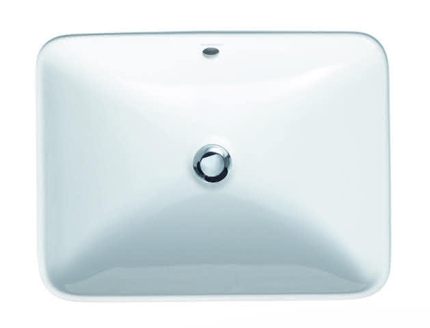 DU ASB Design Classics Bacino 550 mm rechteckig, mit ÜL, ohne HLB, weiß