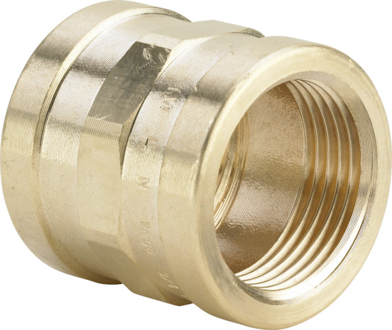 Viega Muffe 3270 in Rp1 1/2 x Rp1 1/2 Rotguss Viega Muffe 3270 in Rp1 1/2 x Rp1 1/2 Rotguss