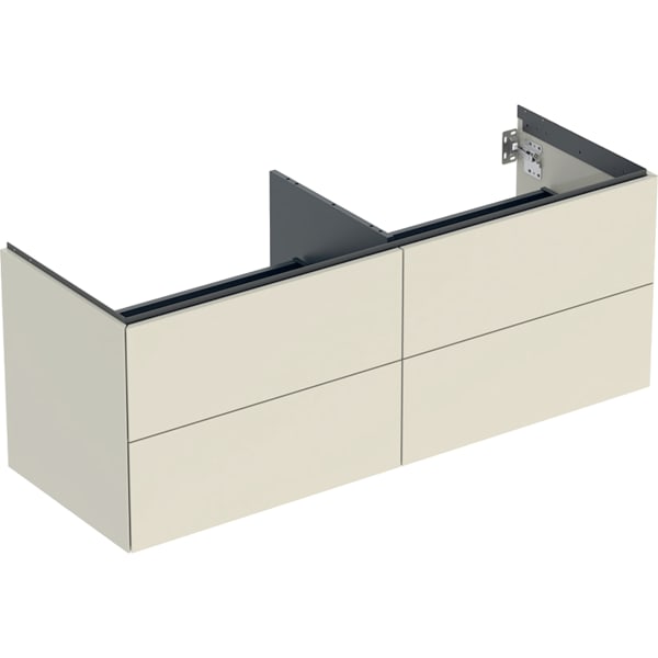 Geberit ONE Unterschrank für WT/-Platte 4 Schubl., 133,2x50,4x47cm,sandgrau hgl.