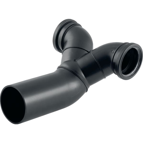 Geberit PE Doppelanschlussbogen 90Gr gekröpft d110/110