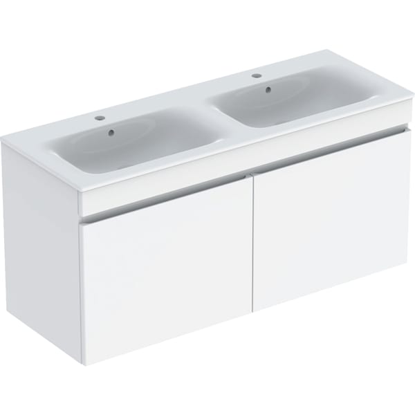 Geberit Renova Plan Set DMWT m. US, 2 Schubl. 130x62,2x48cm, weiß hgl.