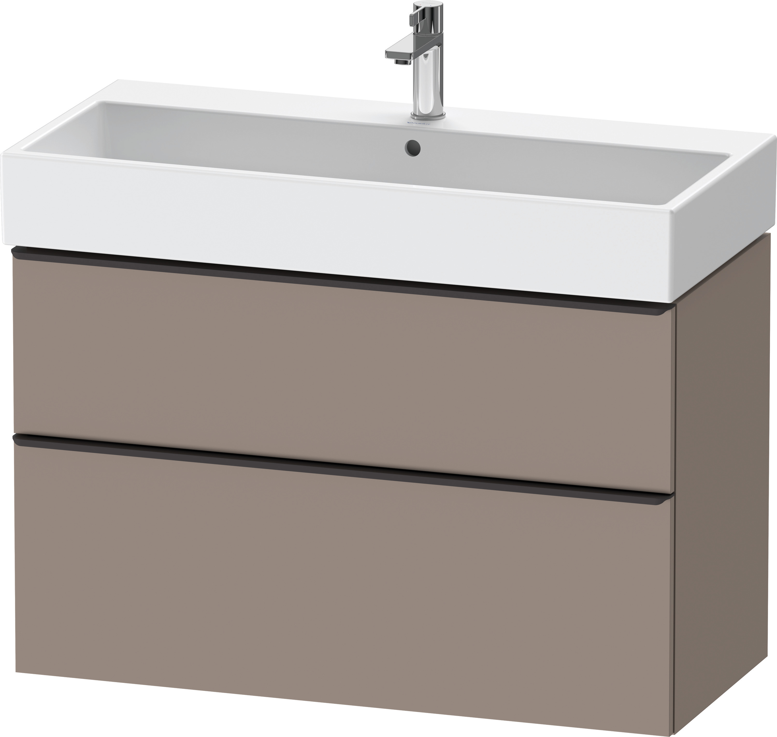 Duravit D-Neo WTU,Ausz:1,Schubk:1,GR:Dia.Schw 984x442x625mm,Wandh,Basalt Matt,Dekor