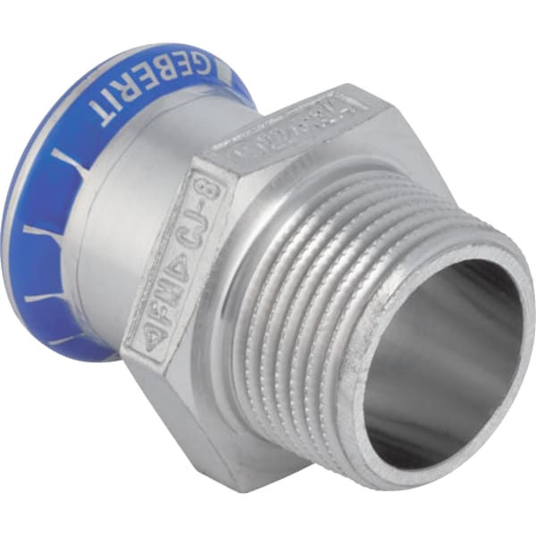Geberit Mapress Edelstahl Übergang mit AG (LABS-frei) d18-R1/2