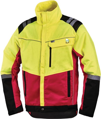 Forstschutzjacke Komfort Gr.XL neongelb/ rot Forstschutzjacke Komfort Gr.XL neongelb/ rot