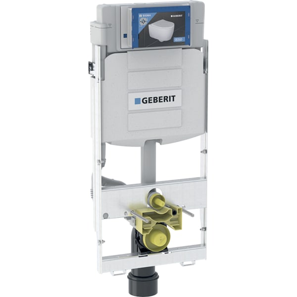 Geberit GIS Element für WWC, 114 cm mit Sigma UP-SPK 12cm 90/110, Power & Connect Box
