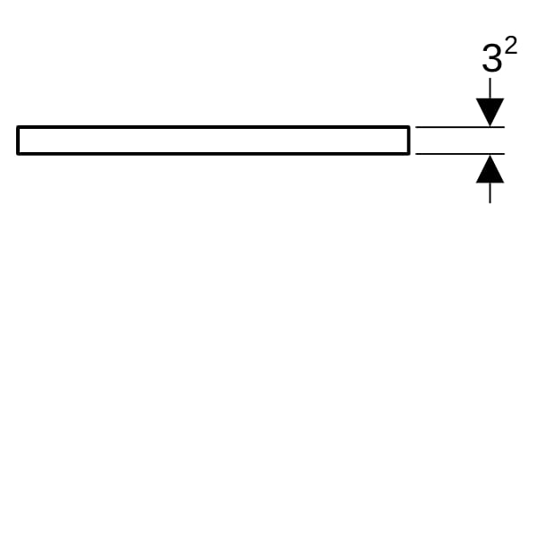 Geberit ONE WT-Pl. Aus re/li f. AWT Schalenf. 120x3x47cm, greige matt