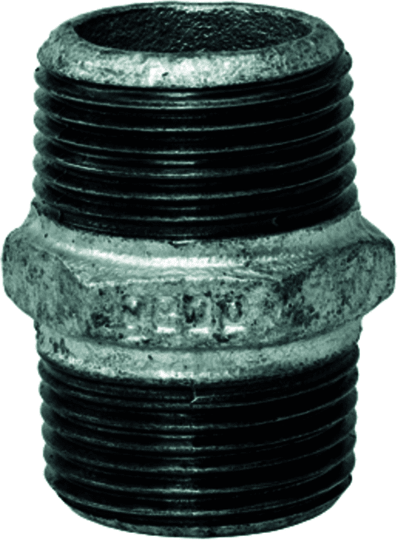 gebofittings Temperguss Gewindefittings 280 - Doppelnippel 1", verzinkt gebofittings Temperguss Gewindefittings 280 - Doppelnippel 1", verzinkt