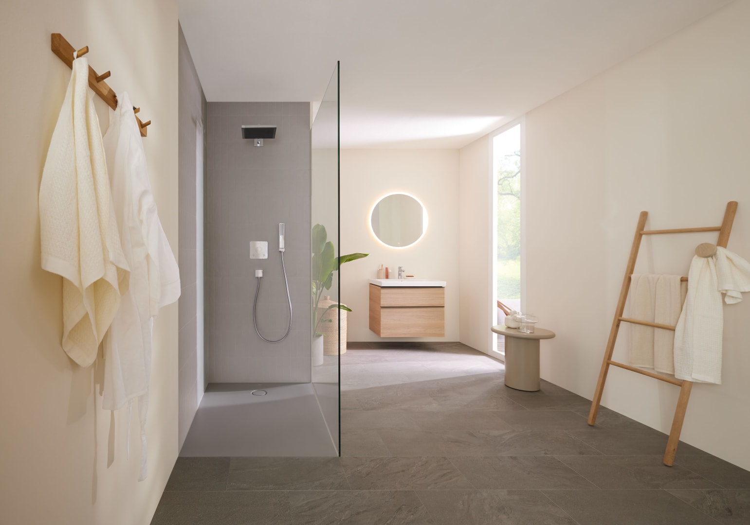 Geberit CleanFloor30 Duschfläche 120 x 90 cm integriert, mit Dichtvlies, grau matt