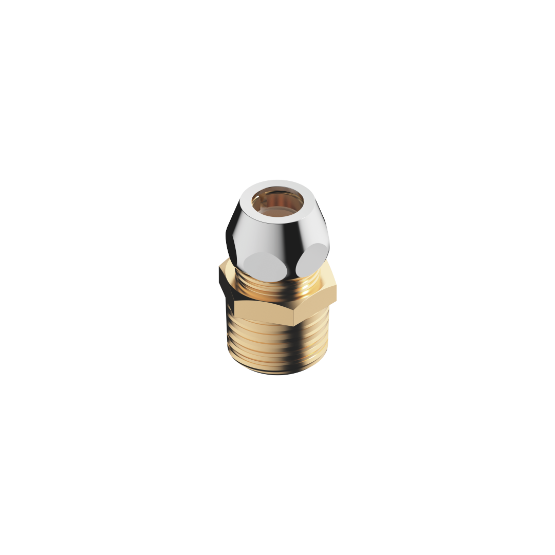 DO Anschluss mit Nippel ET 04233003102 D 10 mm x 3/8" roh vernickelt