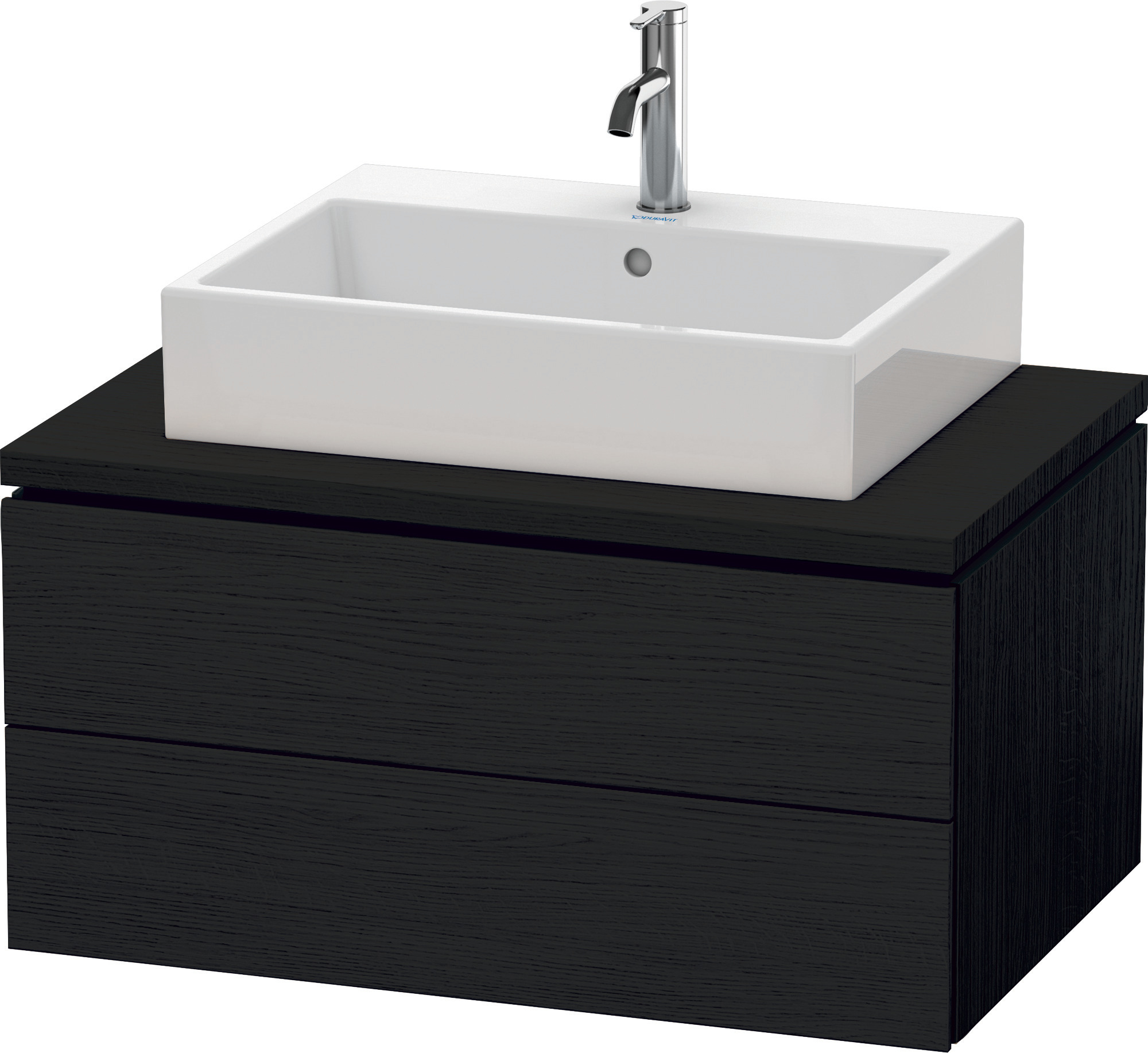 Duravit WTU für Konsole L-Cube 400x820x547mm 2 Schubkästen, Eiche Schwarz