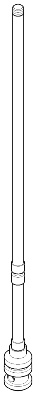 DO Zugstange für Umstellung ERSATZTEILE 04310903100 D 15 x 244 mm Chrom