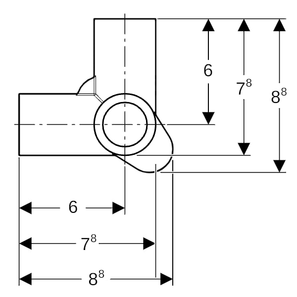 Geberit Schalldämmset, zu Geberit Mapress Eckanschlusswinkel 90Gr