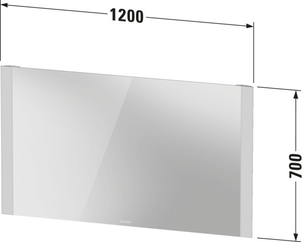 DU Spiegel Licht & Spiegel LM7868 Weiß 34x1200x700mm